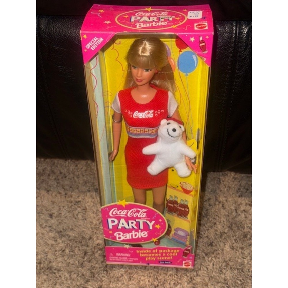 Coca Cola Party Barbie Doll Special Edition Mattel‎ 1998 New In Box Collectible